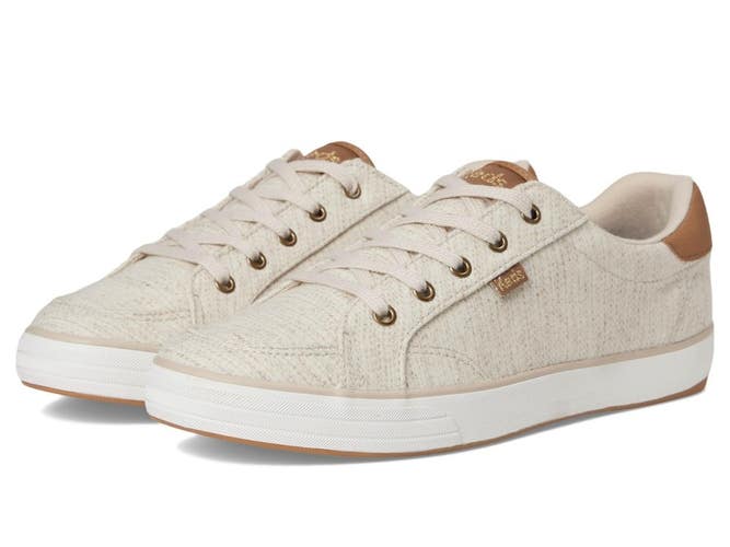 Keds Center III Sneakers Women 9.5W Natural Undyed Canvas Casual Shoes ZOGG4043