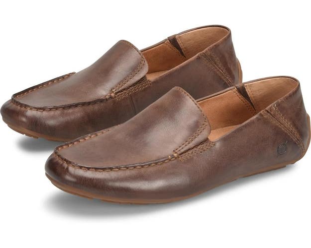 Born Marcel BM0016923 Driver Loafer Men's 9.5 Brown Moc Toe Casual Shoes RHS9808