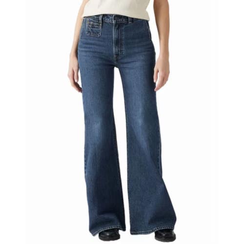 Levis Ribcage Bells Vintage Moment Of The Month Flared Jeans Women 25x32 GBO4484