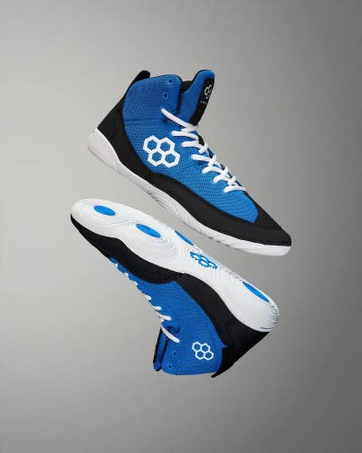 Rudis Courage Sneakers Men's US 9.5 Blue Black Lace Up Wrestling Shoes HAM862