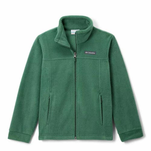Columbia Steens Mountain II Jacket Boys M Rain Forest Fleece Full Zip DAC183