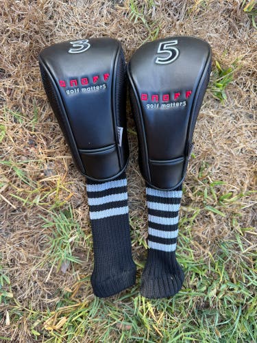 ONOFF Type S Golf Matters 3 & 5 Fairway Wood Golf Head Cover Set