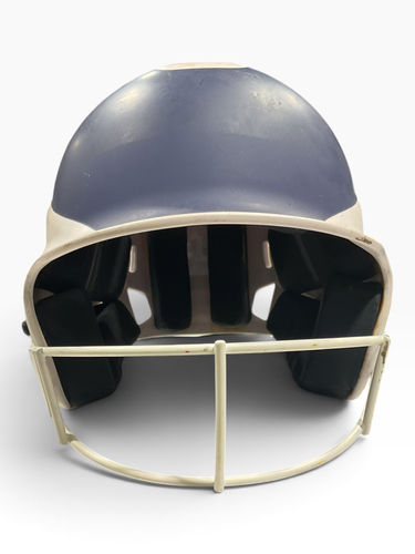 Used RIP-IT SOFTBALL HELMET Batting Helmet w/Mask Navy Blue MD 11847-S000039572