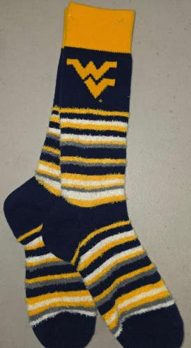 ST11 NCAA WEST VIRGINIA MOUNTAINEERS Crew Socks ONE SIZE FITS MOST FREE SHIPPING