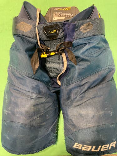 Blue Junior Large Bauer Supreme Ultrasonic Hockey Pants (Used)