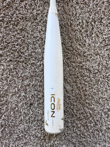 2024 Rawlings Icon Composite USSSA Certified Bat (-5) 27 oz 32" (Used)