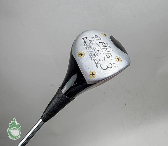 Used Right Handed Ping Eye 2 3 Wood ZZ Lite Flex Steel Golf Club