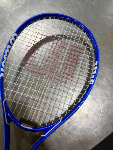 Used Wilson FEDERER Adult Tennis Racquet Royal Blue 4 1/2" 11605-C000226108