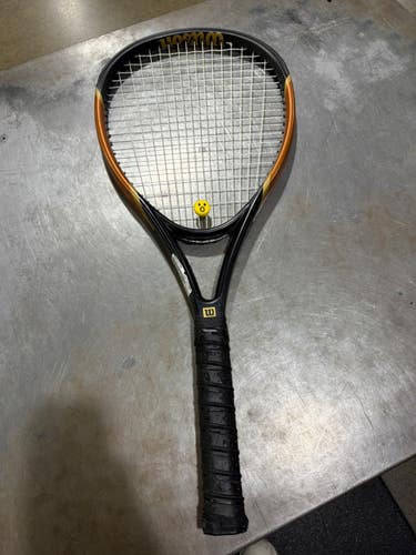 Used Wilson HYPER CARBON SLEDGE HAMMER 2.0 Adult Tennis Racquet Black Unknown 11605-S000223795