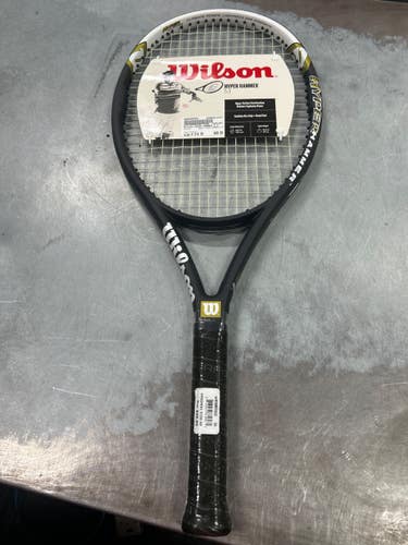 Used Wilson HYPER HAMMER 5.3 Adult Tennis Racquet Black 4 3/8" 11337-S000490201