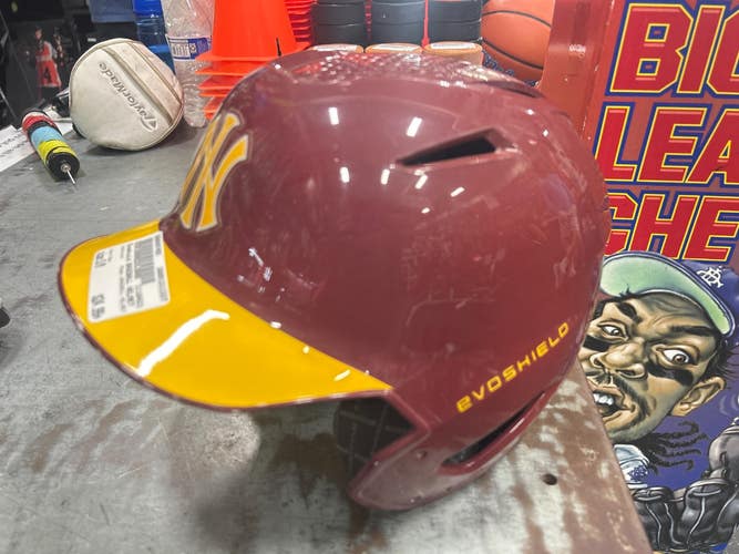 Used Evoshield BASEBALL HELMET Batting Helmet No Mask Red S/M 11337-S000497455