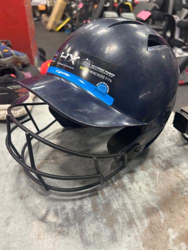 Used Champro CHAMPRO HELMET Batting Helmet w/Mask Navy Blue One Size 11337-S000497505