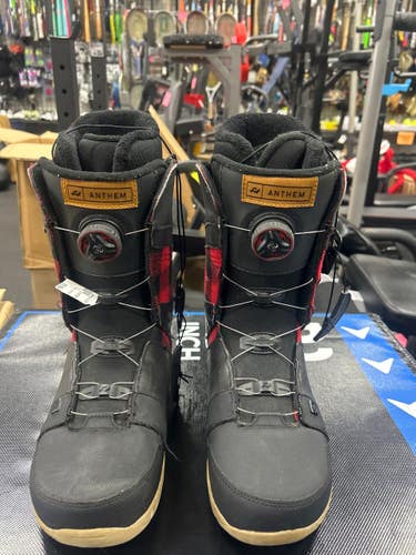 Used Ride ANTHEM Mens Snowboard Boots Black Senior 10 11337-S000498296
