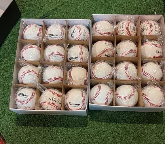 Wilson A101OHS1AL1 American legion baseballs 2 dozen