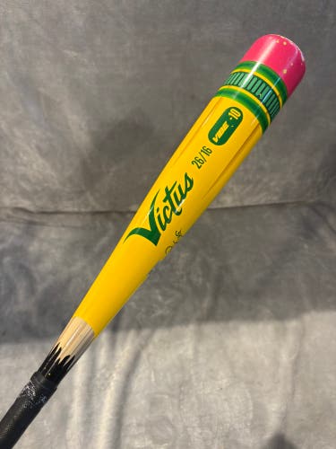 2024 Victus Vibe Alloy Bat USSSA Certified (-10) Alloy 16 oz 26" (Used)