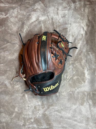 Wilson A2K DP15 RH Infield Baseball Glove 11.75" (Used)