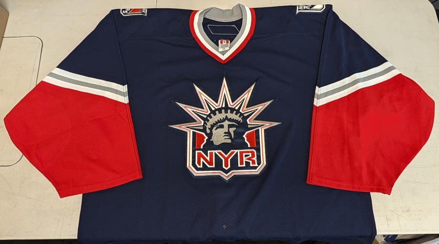 New York Rangers Liberty Jersey Reebok Vintage 1996 / 1997 Original  Pro (New) - Goalie Cut 58