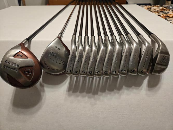 Men's TaylorMade BURNER OVERSIZE Right Handed Iron Set Regular Flex Graphite Shaft (Used)
