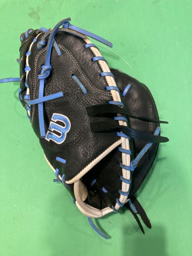 Black Wilson A950 RH Catcher's Baseball Glove 34" (Used)