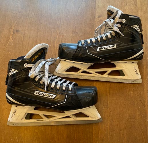 Bauer Supreme S190 Goalie Skates Size 9 D Vertexx Edge LS2G Steel
