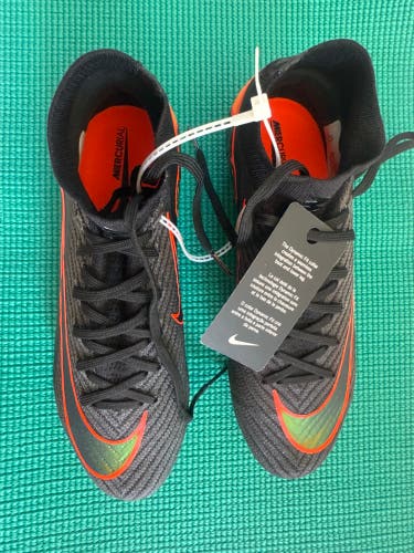 Black Unisex Size M 5.5 (W 6.5) Nike Mercurial Vapor Cleats (New)