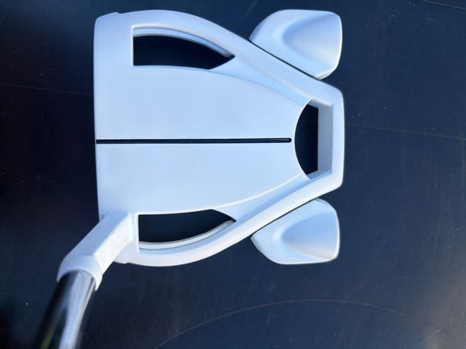 Men's TaylorMade Spider Ghost White Small Slant Mallet Right Handed Putter 35" (Used)