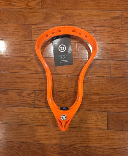 Brand new Adult Warrior Evo 5 Cabin Fever Limited Edition Unstrung Head in orange