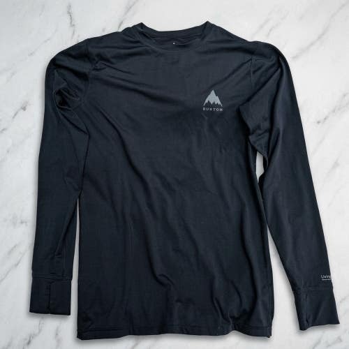 Burton Men's M Base Layer Top Black Thumbholes Snowcore Gorpcore Y2K