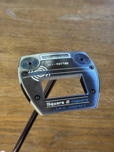 Odyssey Ai-ONE Square2Square Jailbird LH Putter (34)