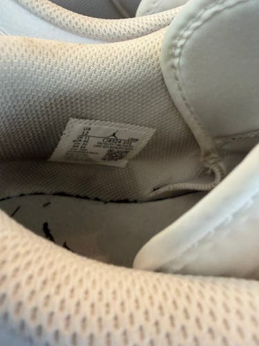 White Men's Size M 12.0 (W 13.0) Air Jordan Molded Cleats (Used)