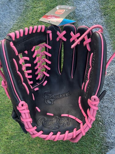Rawlings 11.75” RHT Gold Glove Elite Trapeze Web Baseball Softball Glove Black/Pink NEW