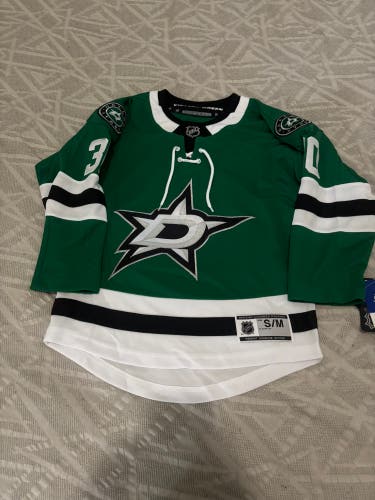 Dallas Stars NHL Ben Bishop Replica Hockey Jersey, Size Youth Small / Medium