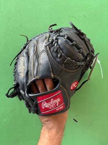 Black Rawlings Renegade RH Catcher's Baseball Glove 32.5"