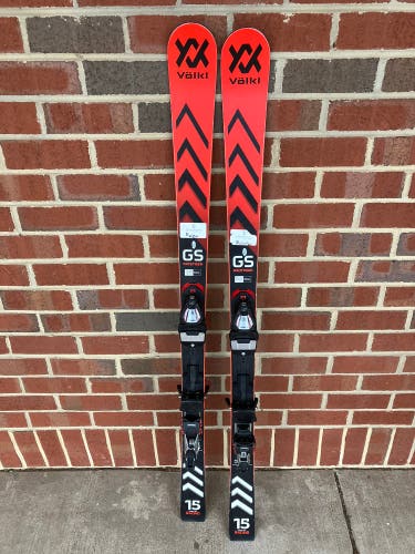 Volkl Racetiger GS 144 cm Skis With Marker Comp 10 TCX Bindings (Used)