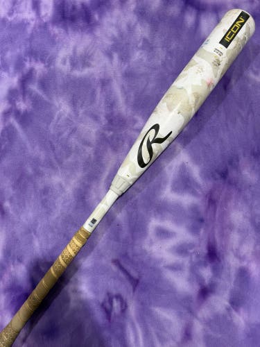 2025 Rawlings Icon Composite Bat USSSA Certified (-10) Composite 20 oz 30" (Used)