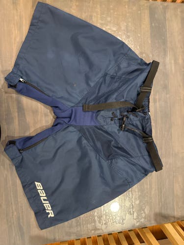 Blue Large Bauer Team Pant Shell Pro Stock (Used)