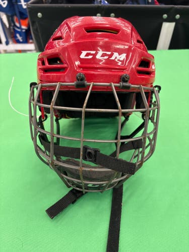 Red Medium CCM Tacks 310 Helmet (Used)