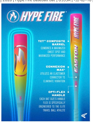 Easton Hype Fire Composite USSSA Certified Bat (-10) 19 oz 29" (Used - Like New)