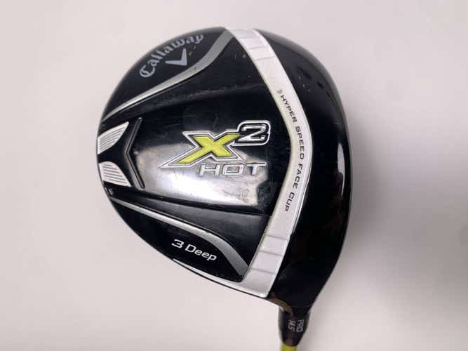 Callaway X2 Hot Deep 3 Fairway Wood 14.5* Graphite Design Tour AD MT-6s Stiff RH