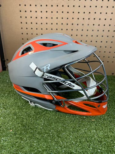 Cascade R Matte Gray Orange Mens Adult Lacrosse Helmet