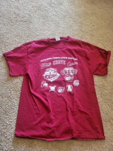 Altoona Curve Logo History Short Sleeve Shirt, Tag Size Large