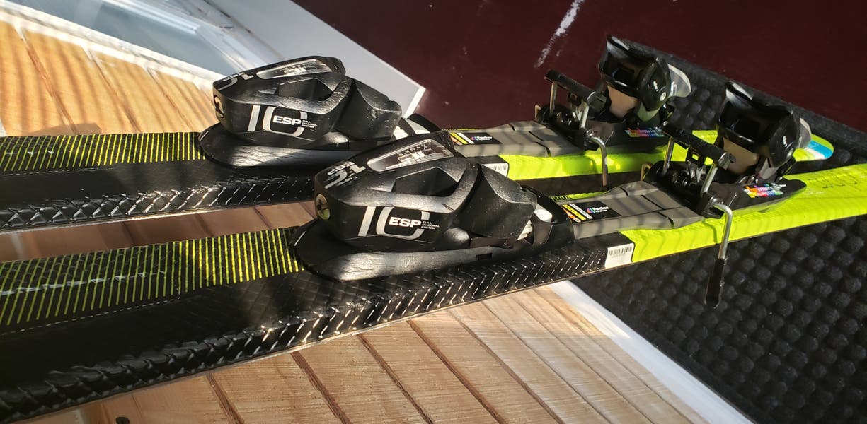 170cm ADULT SKIS Elan XPLORE 76 E-RISE w/ELAN ESP10 BINDINGS *USED