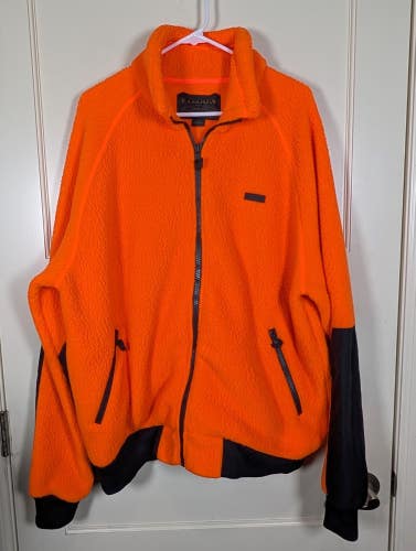 Filson Sherpa Fleece Jacket 20117928 Flame Blaze Orange Polartec CC Men's XXL