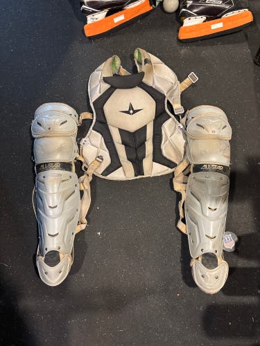 Black/Gray All Star System 7 Axis Catcher's Set (Used)