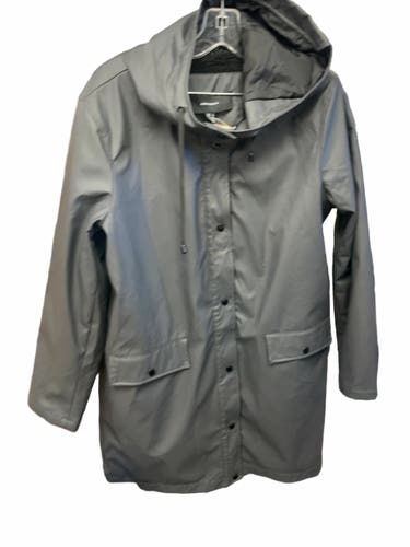 Vero Moda Hooded Rain Jacket Size L Grey
