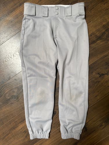 Gray Unisex Large Youth Easton Game Pants (Used)
