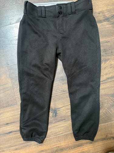 Black Kid's Large Youth Alleson Game Pants (Used)
