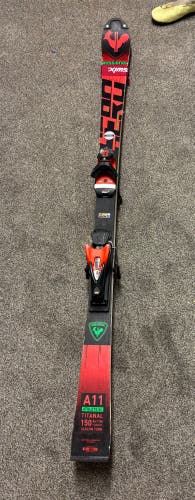 Rossignol Hero Athlete SL 150 cm Racing Skis With SPX 12 Bindings Max Din 12 (Used)