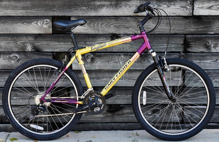RARE GARY FISHER LEINENKUGELS MTB BIKE SIZE L, 18", 21 SPEED, ALUM, FRONT SUSP