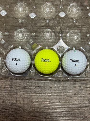 3 Polara Golf Balls - 2 Ultimate Straight Models + 1 XD Model